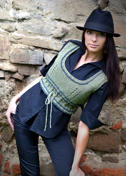 cropped vest knitting pattern