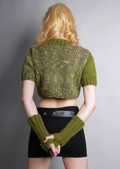 cropped asymmetric top knitting pattern