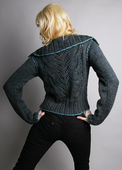 denim sweater knitting pattern