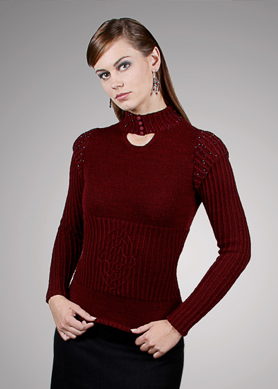 high waist pullover knitting pattern