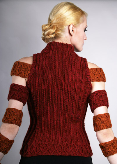 top with armbands knitting pattern